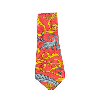 Brioni 100% Silk Tie with Bold Ornate Design